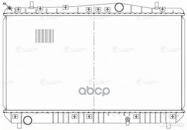 Радиатор охл. для а/м Chevrolet Lacetti (04)