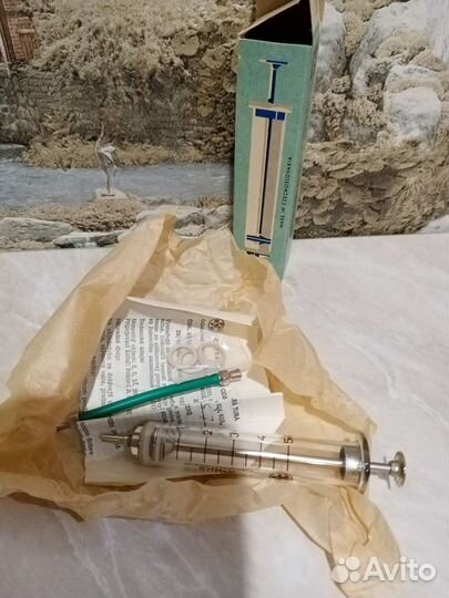 Шприц стеклянный СССР