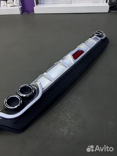 Задний диффузор Hyundai Solaris Sedan 2010-2017