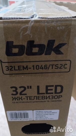 Телевизов 32 LED BBK (без смарт тв)