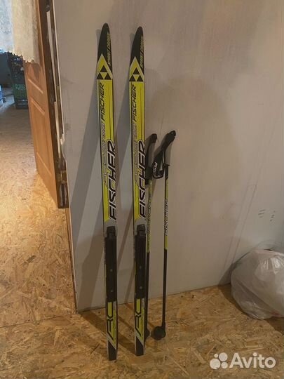 Лыжи + палки детские, 130 см