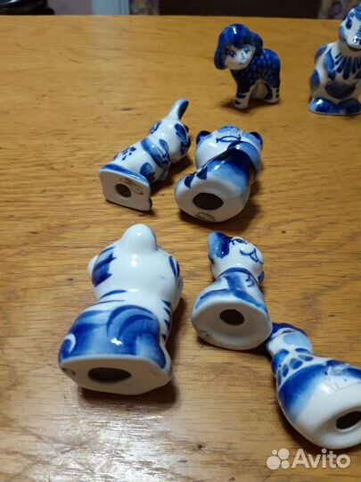 Фигурки гжель СССР