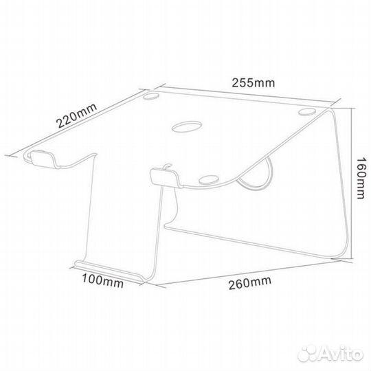 Подставка для ноутбука Xiaomi diizign (Silver)