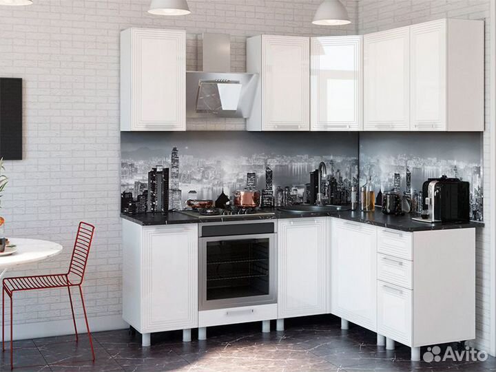 Кухня Монро шкаф 6В2 корп белый фасад 6В2 монро