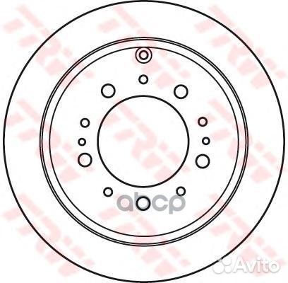 Диск тормозной задний TRW DF4965S DF4965S TRW