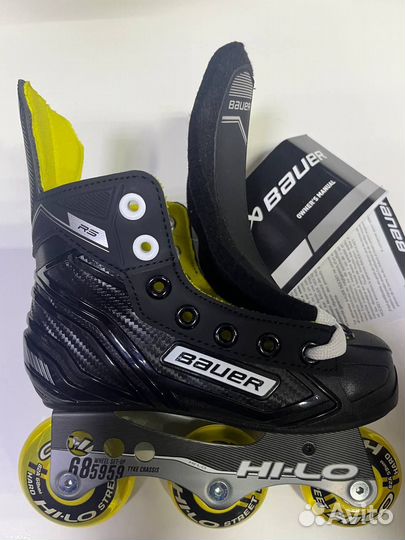 Хоккейные коньки роликовые bauer RH RS skate YTH