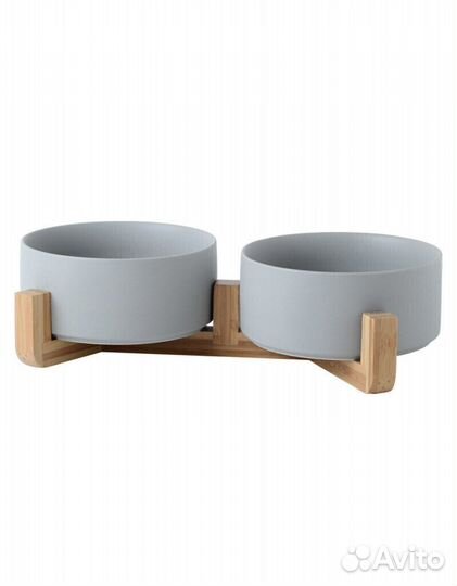 Миска керамическая на подставке для кошек и собак