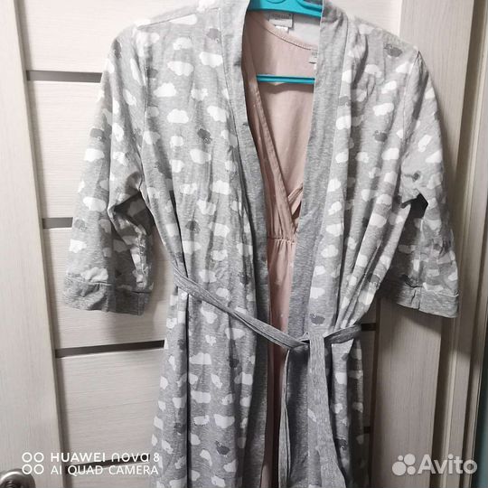 Халат и сорочка для беременных 42-44