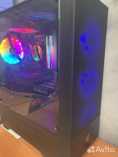 Игровой пк с монитором 144 гц,клавиатура с мышкой
