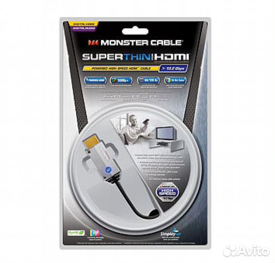 Kабель hdmi 4.0m Monster 140439-00-4M супертонкий