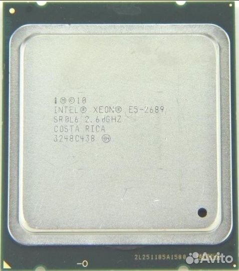 Комплект 8 ядер(E5-2689) 16Gb