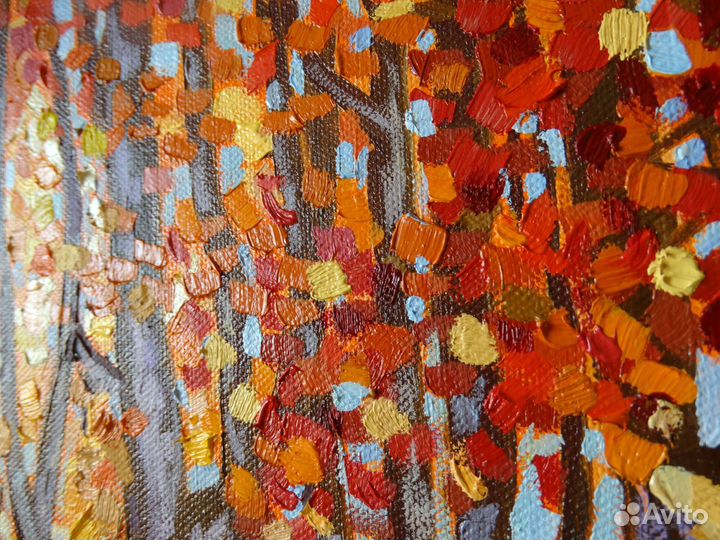 Картина маслом Осень