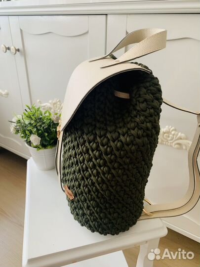 Рюкзак из трикотажной пряжи