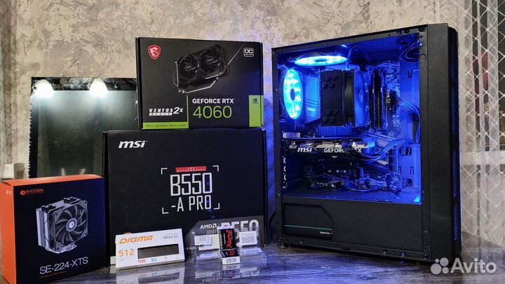 Новый Игровой пк nvidia RTX 4060 Intel 12100f