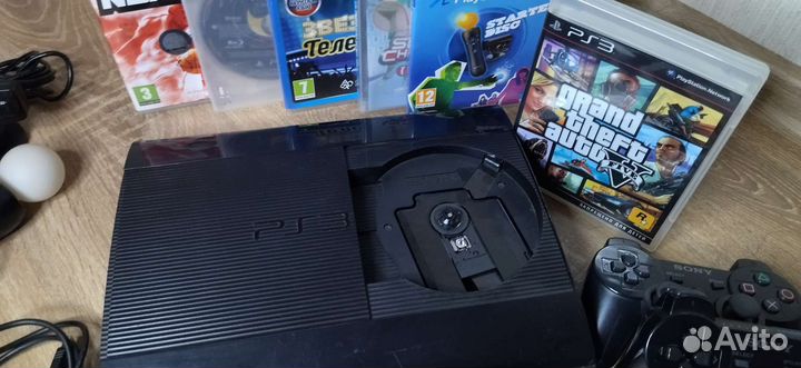Sony playstation 3 super slim 500gb +100 игр