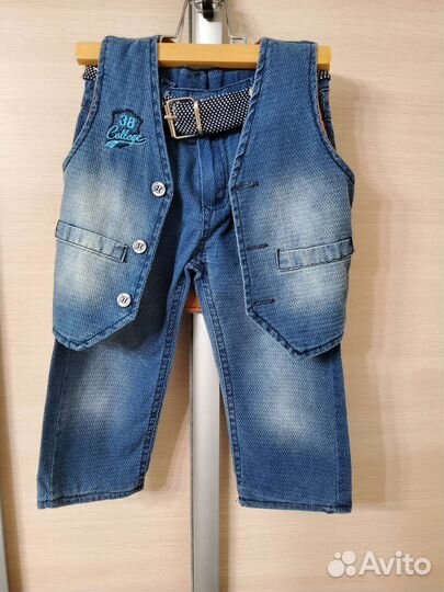 Джинсовый костюм для мальчика