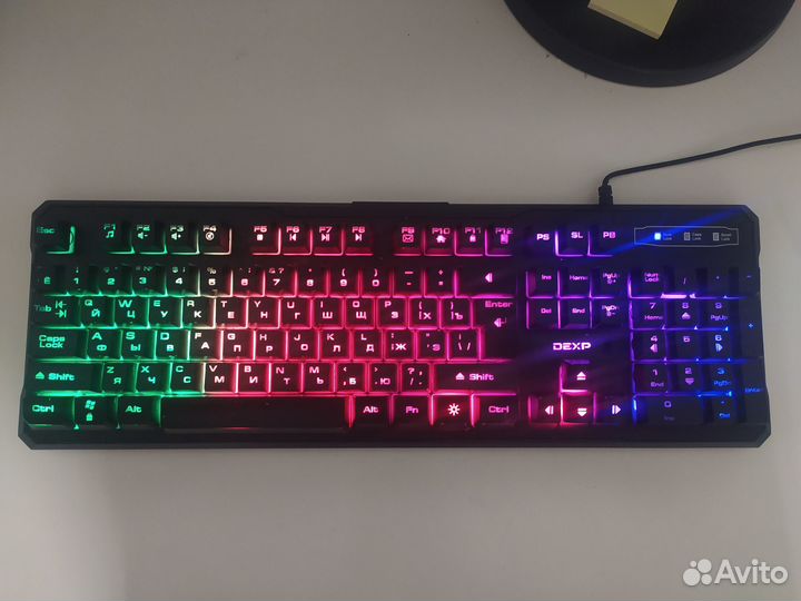 Игровая клавиатура мембранная с подсветкой