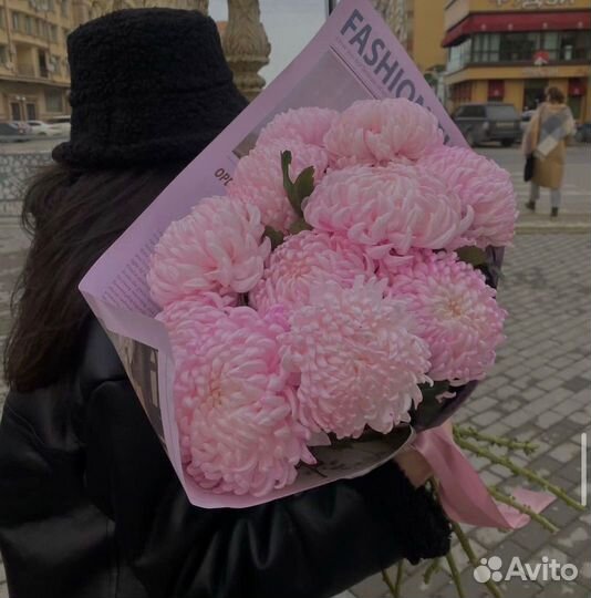 Одноголовая хризантема с беспл. доставкой