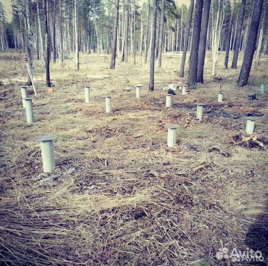 Сваи бетонные винтовые