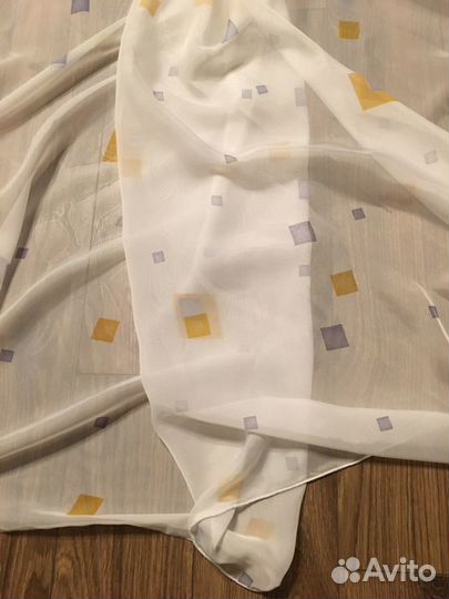 Цена 14 Тюль штора новая 2,40*2,40 с утяжелител