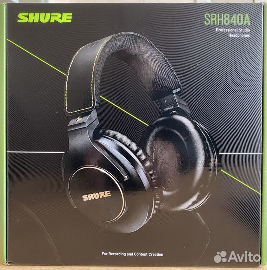 Новые наушники Shure SRH840A 40 Ohm