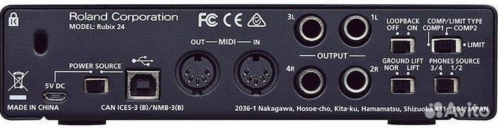 Внешний аудиоинтерфейс Roland Rubix 24