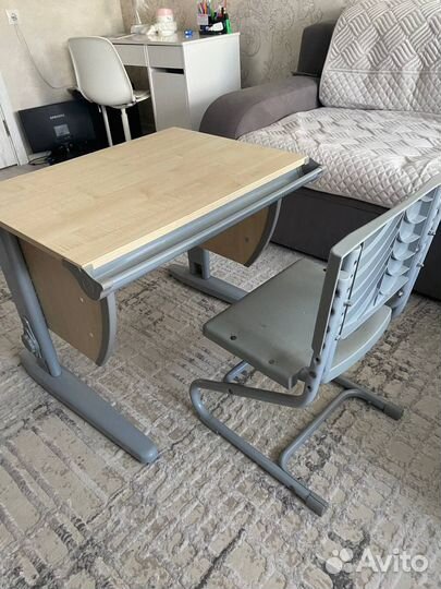 Растущая парта и стул для детей с 5 лет