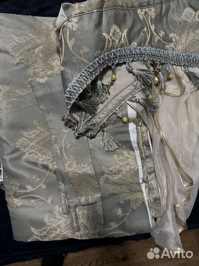 Шторы с ламбрекеном б/у с подхватами