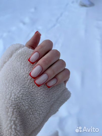 Маникюр, покрытие гель лаком, наращивание