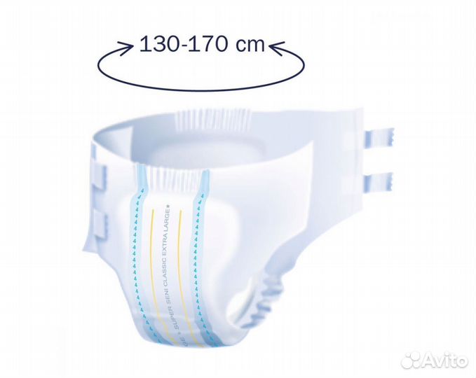 Памперсы, подгузники для взрослых XL, 30 штук