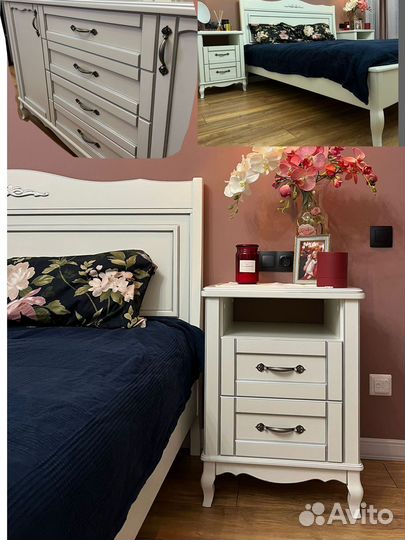 Тумба прикроватная массив Бука 