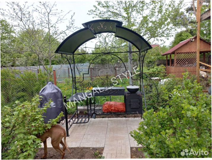 Мангал с крышей
