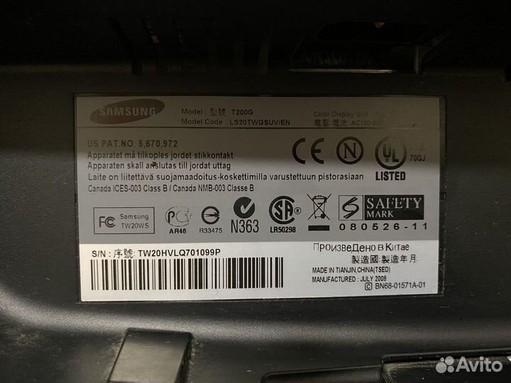 Монитор samsung T200g