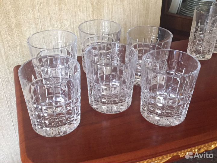 Набор стаканов для виски хрусталь винтаж