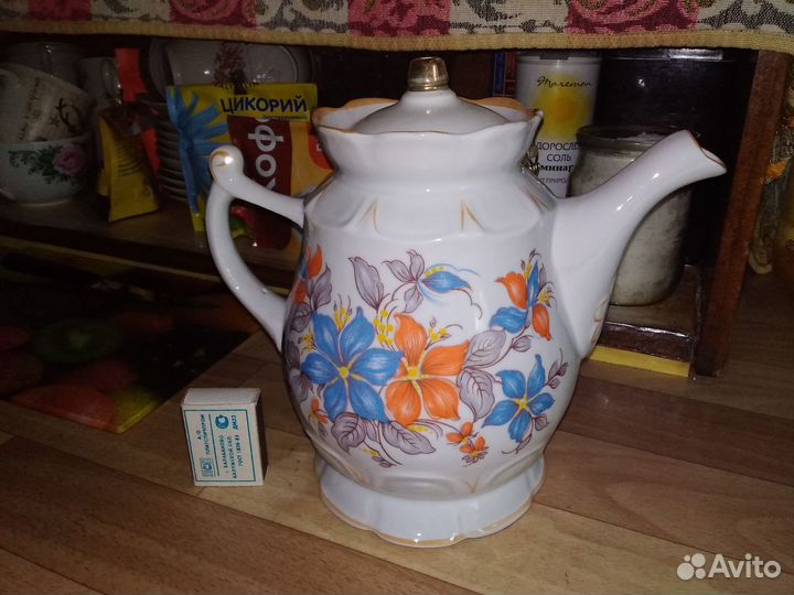 Чайник заварочный и кастрюлька керамические