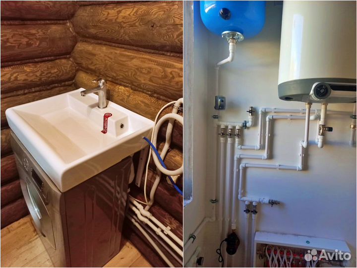 Сантехник Монтаж водопровода из колодца и скважины