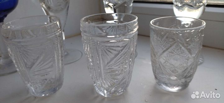 Хрустальные фужеры и стопки СССР