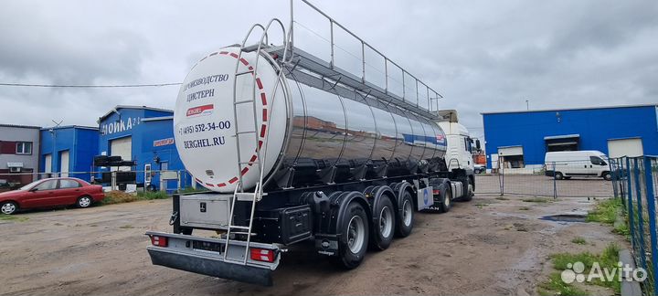 Полуприцеп пищевая цистерна BERGHEL 27300Л 3-осная, 2023