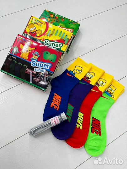 Светящиеся носки nike-simpson