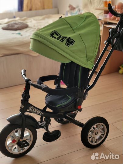 Велосипед коляска с ручкой складной
