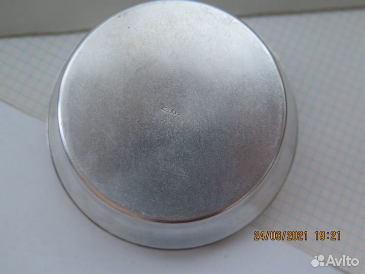 Серебряная сахарница, конфетница 916 пробы, Таллин