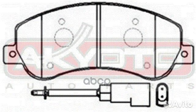 Колодки тормозные дисковые передние AKD-0448