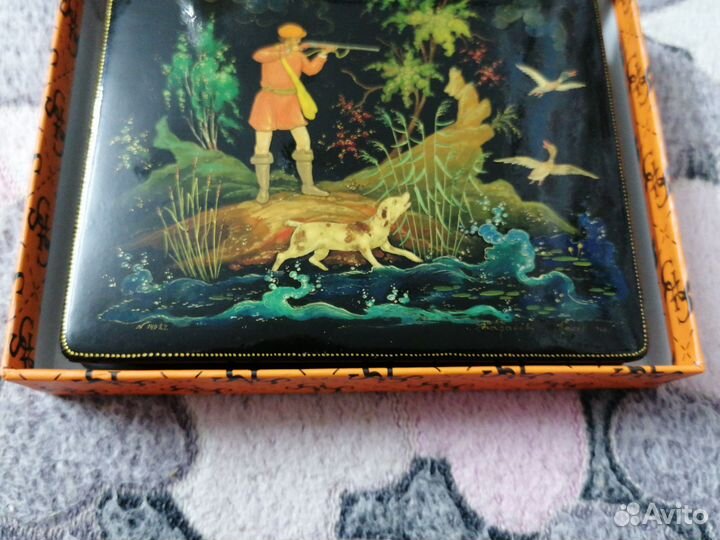 Шкатулка Палех Бабанов 1968г №14027