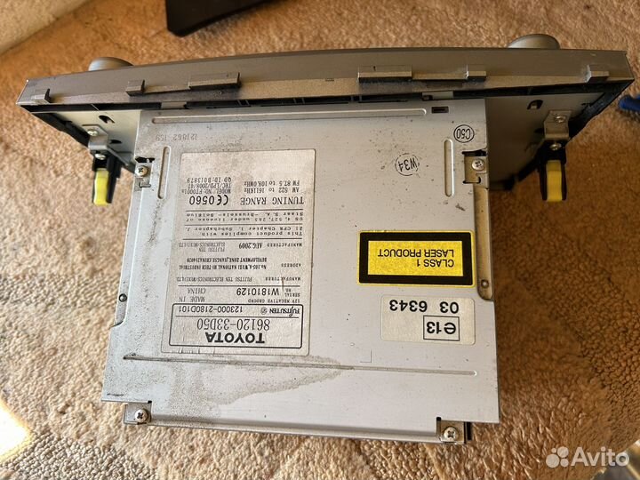 Штатная магнитола Toyota Camry v40