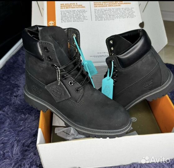 Ботинки timberland 6 inch premium black оригинал