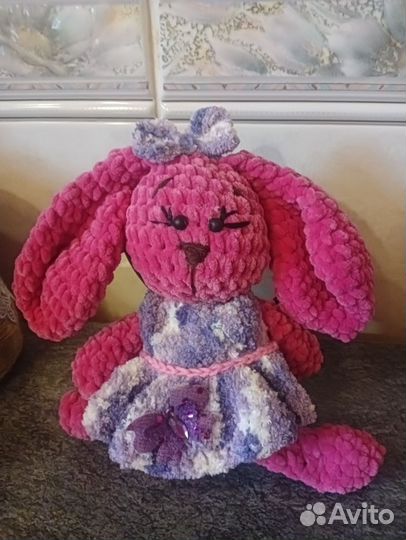 Игрушки ручной работы зайка