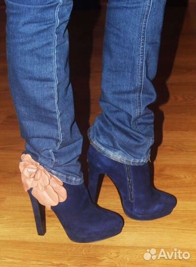 Ботильоны (ботинки) кожа, замша torrini р. 37