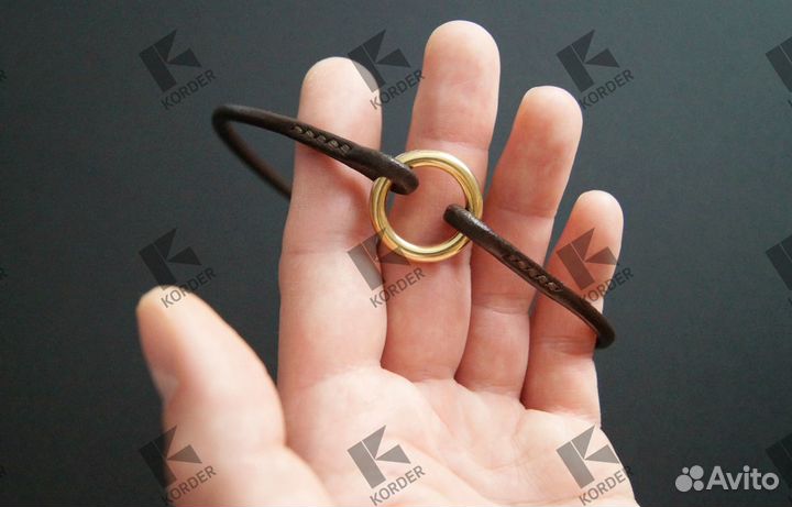 Кожаный ошейник для собак, ошейник для адресника