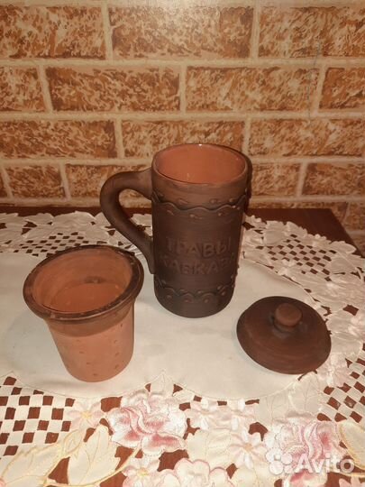Заварочная кружка глина