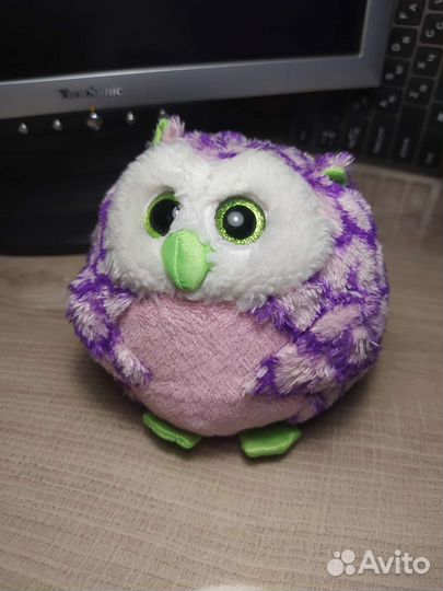 Плюшевая игрушка-сова пучеглазик